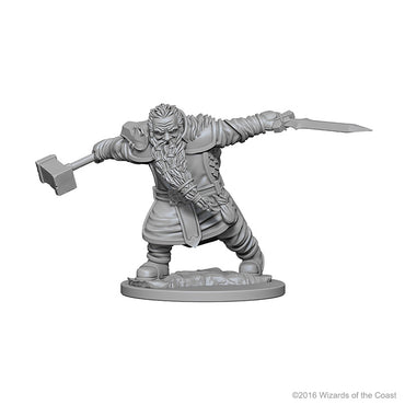 Dungeons & Dragons: Nolzur's Marvelous Unpainted Miniatures - W01 Dwarf Male Fighter
