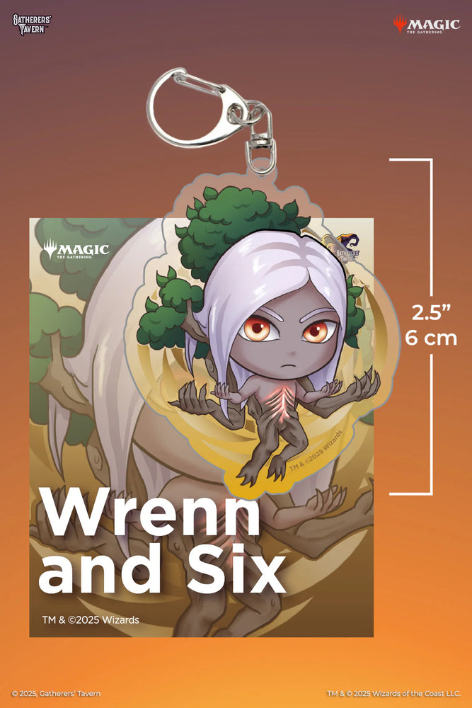 Keychain: MTG Acrylic Commanders - Wrenn and Six