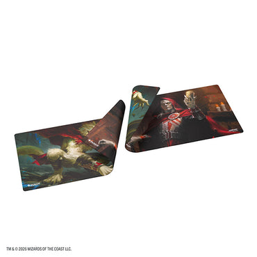 MTG Double-Sided Playmat- Reality Fracture- Edgar, Ancient Bloodlord/Edgar, Moonlit Sovereign