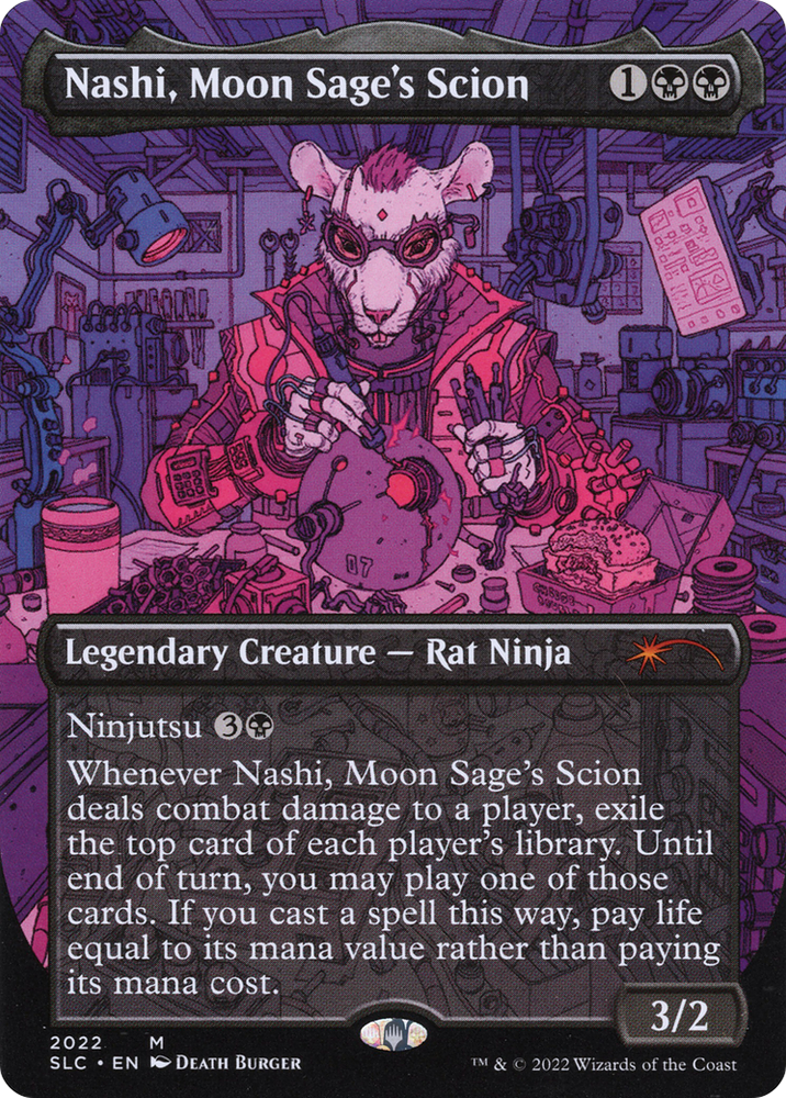 Nashi, Moon Sage's Scion (Borderless) [Secret Lair Countdown Kit]