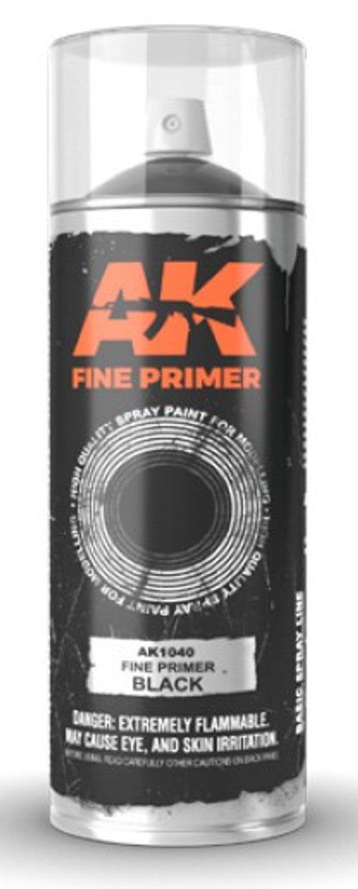 AK Fine Grey Lacquer Paint 200ml Spray