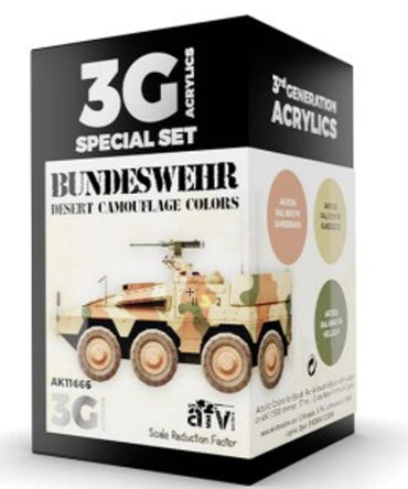 AK 3G Bundeswehr Desert Camo Acrylic Paint Set