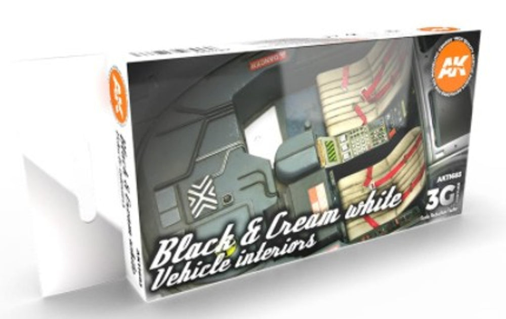 White 3G Acrylic Paint Set (6 Colors) 17ml Bottles