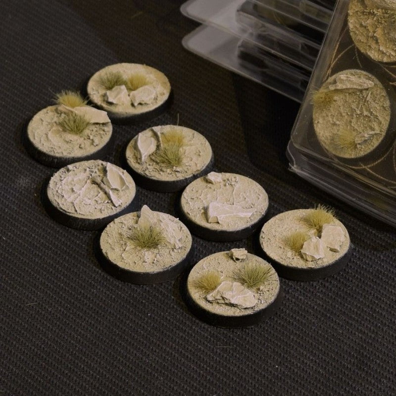 Arid Steppe Bases Round 32mm (x8)