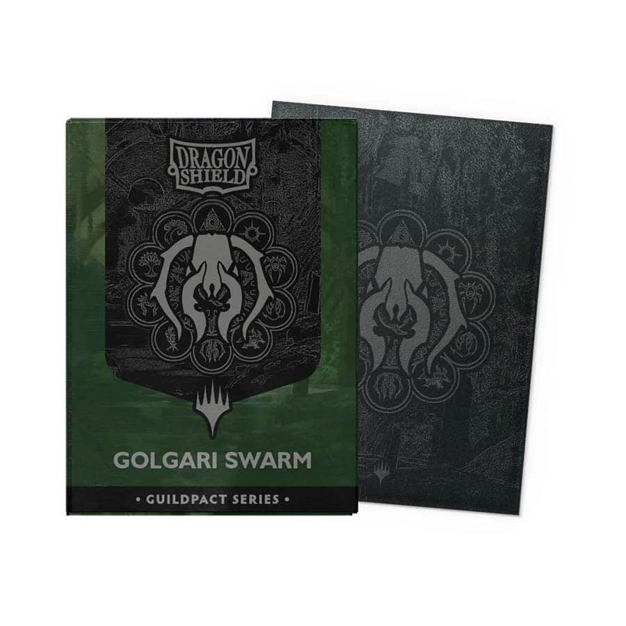 Dragon Shield Standard Size Card Sleeves(100): Guildpact Series - Golgari Swarm