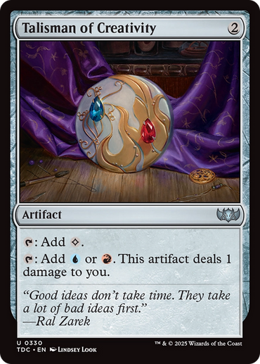 Talisman of Creativity [Tarkir: Dragonstorm Commander]