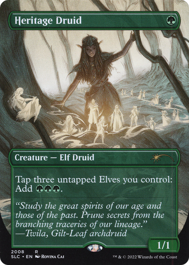 Heritage Druid (Borderless) [Secret Lair Countdown Kit]