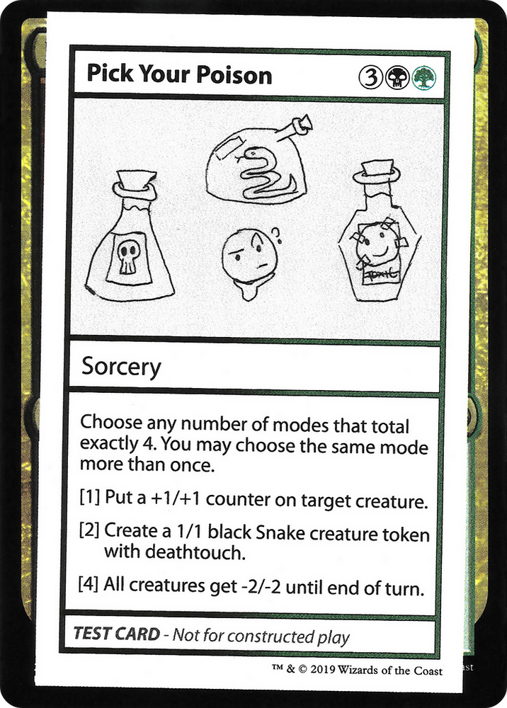 Pick Your Poison (2021 Edition) [Mystery Booster Playtest Cards]