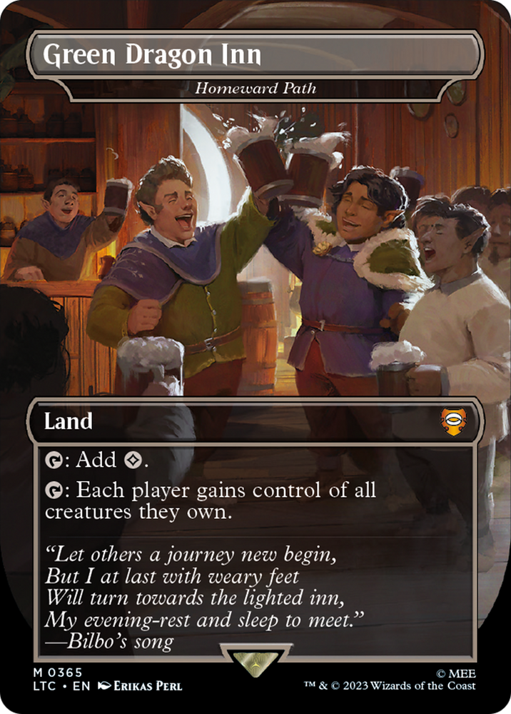 Green Dragon Inn - Homeward Path (Borderless) [The Lord of the Rings: Tales of Middle-Earth Commander]