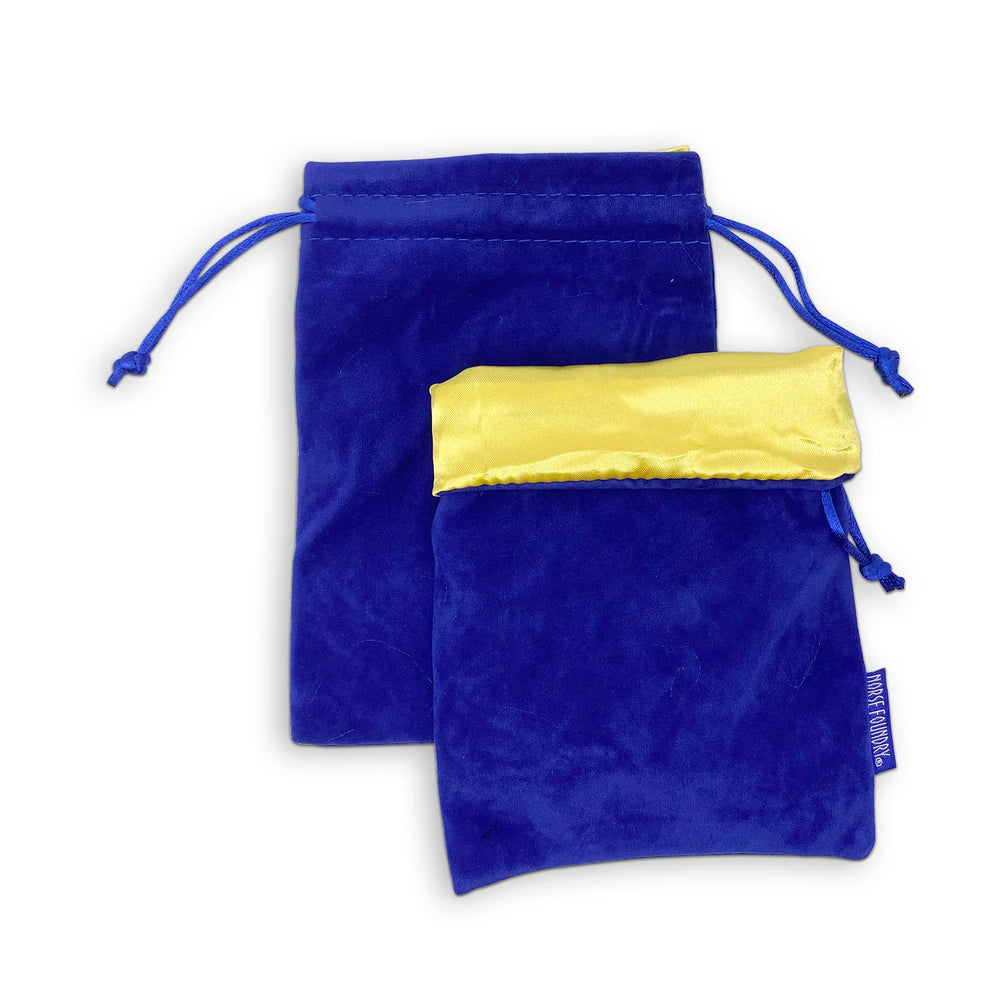 Norse Foundry - Blue/Yellow Dice Bag 5x7" Velvet