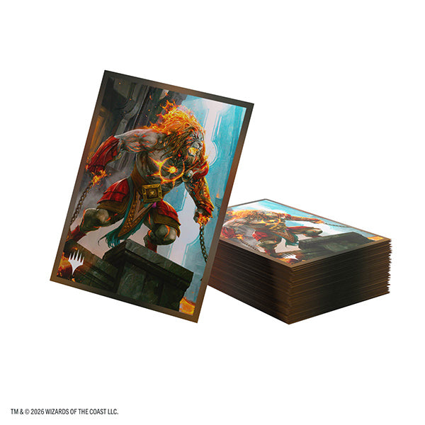 MTG Premium Art Sleeves- Reality Fracture- Ajani, Path of Vengeance (105ct)
