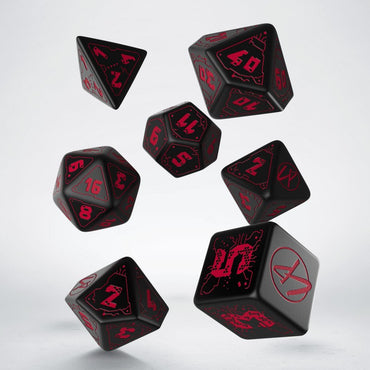 Cyberpunk Red Dice Set - Blood Over Chrome