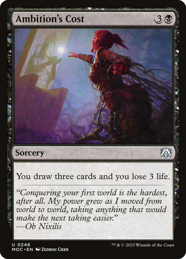 Ambition's Cost [March of the Machine Commander]