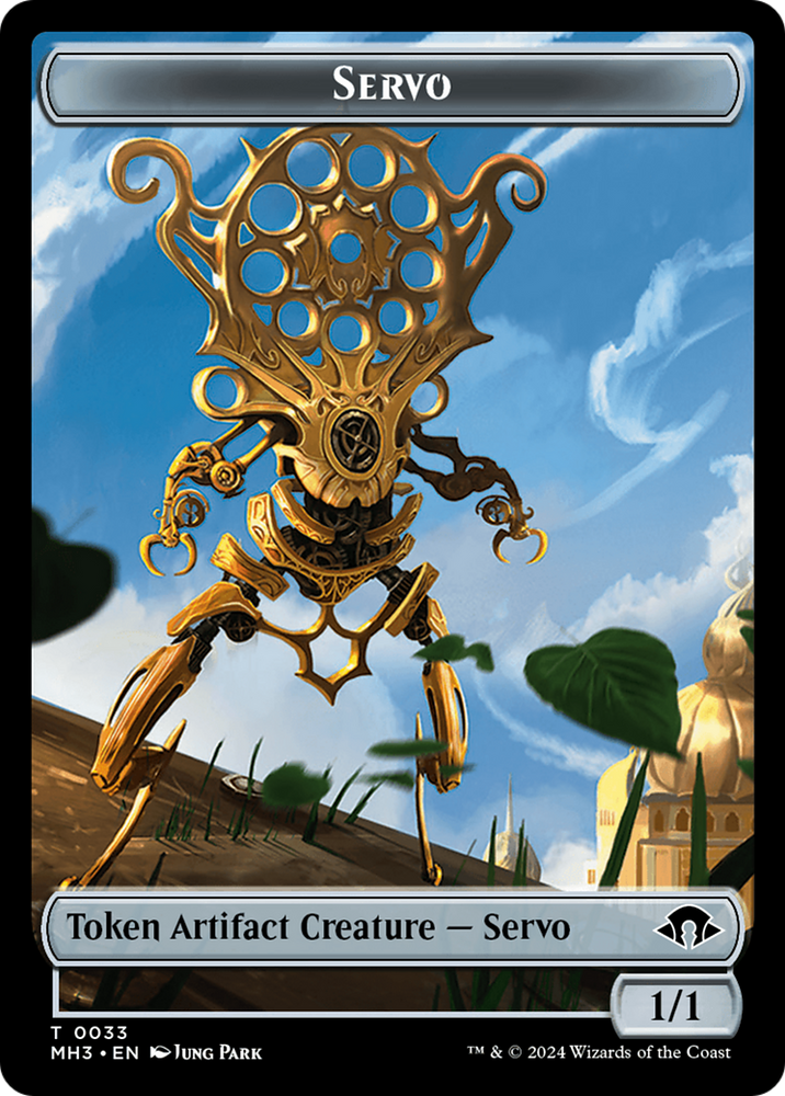 Servo // Treasure Double-Sided Token [Modern Horizons 3 Tokens]