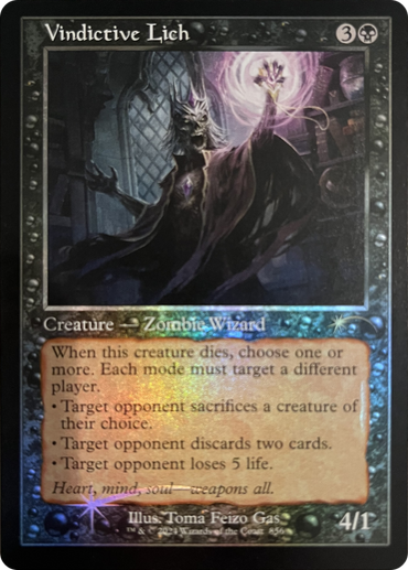 Vindictive Lich (Retro Frame) [Secret Lair Drop Series]