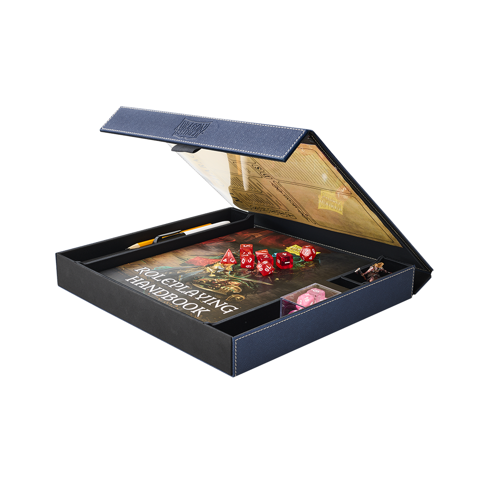 Dragon Shield: Roleplaying Player Companion RPG Box & Dice Tray (Midnight Blue)