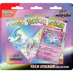 Pokemon TCG: Scarlet & Violet Prismatic Evolutions- Tech Sticker Collection (3 varieties) (Pre-Order)