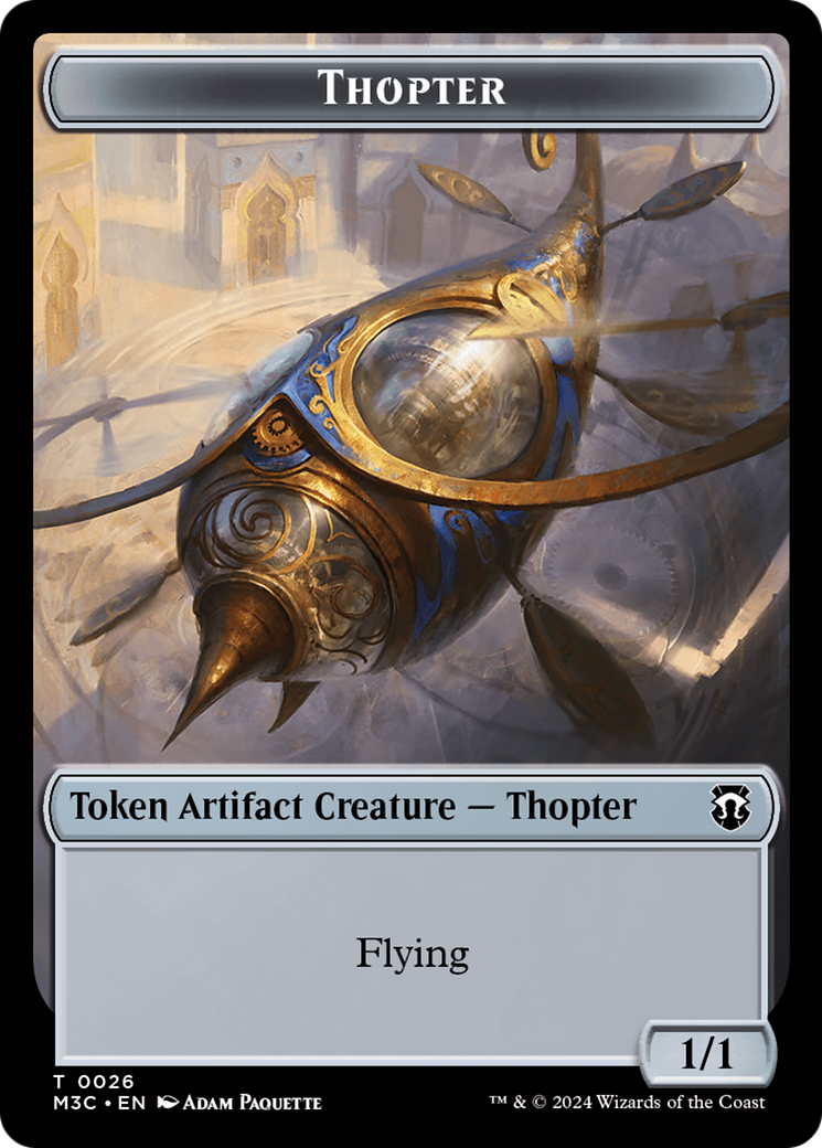 Thopter // Copy Double-Sided Token [Modern Horizons 3 Commander Tokens]