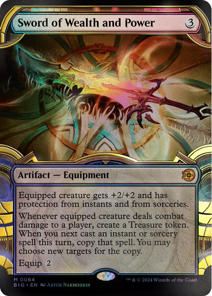 Sword of Wealth and Power (Showcase) (Raised Foil) [Outlaws of Thunder
