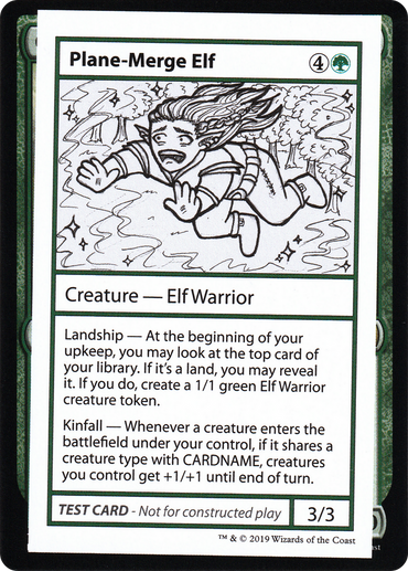 Plane-Merge Elf (2021 Edition) [Mystery Booster Playtest Cards]