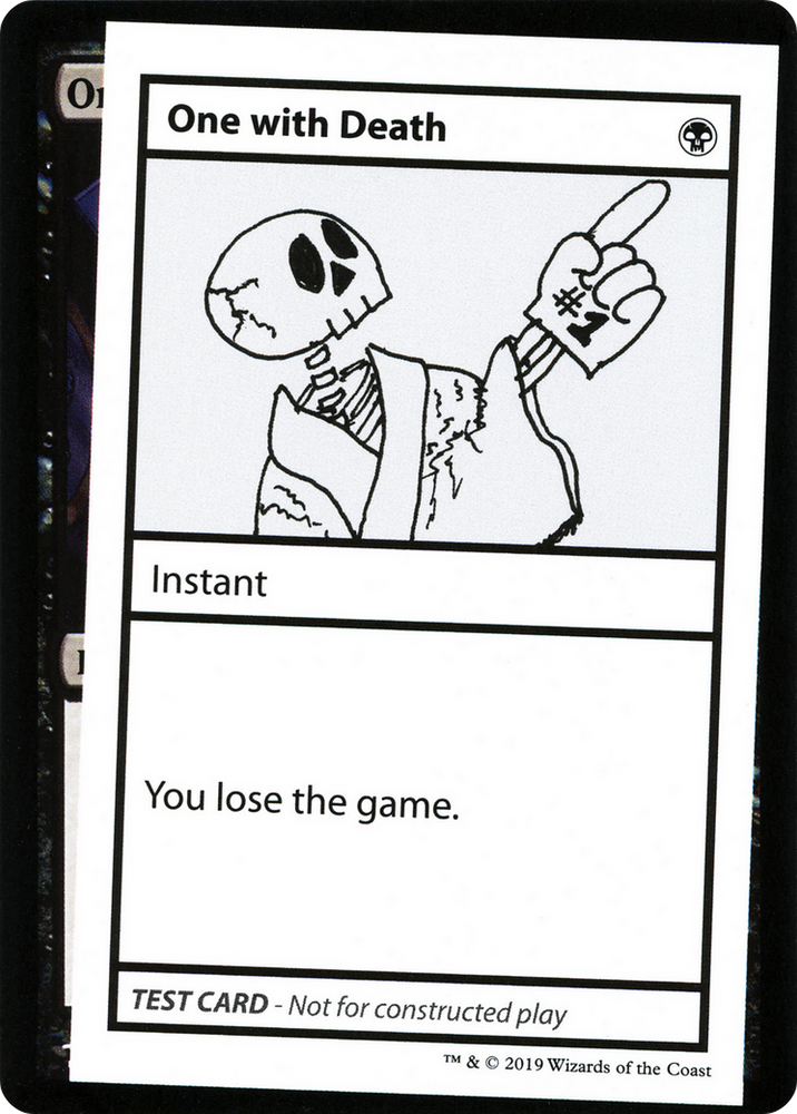 One with Death (2021 Edition) [Mystery Booster Playtest Cards]