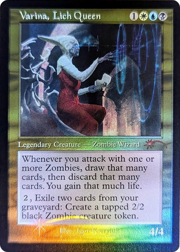 Varina, Lich Queen (Retro Frame) [Secret Lair Drop Series]