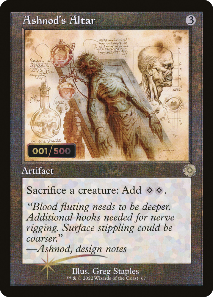 Ashnod's Altar (Retro Schematic) (Serialized) [The Brothers' War Retro Artifacts]