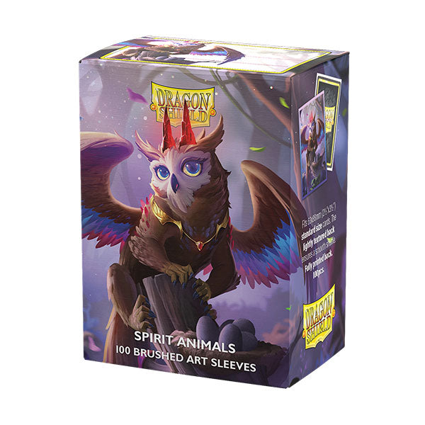 Dragon Shield Sleeves: Standard- Brushed 'Spirit Animals- The Dragowlis' Art, Limited Edition (100 ct.)