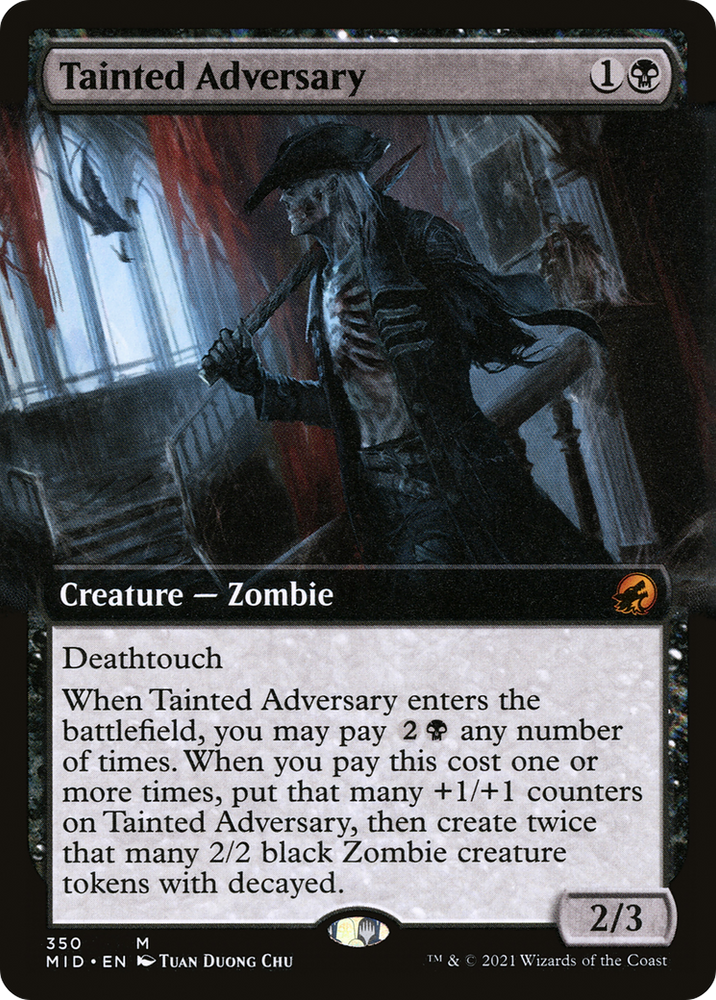 Tainted Adversary (Extended Art) [Innistrad: Midnight Hunt]