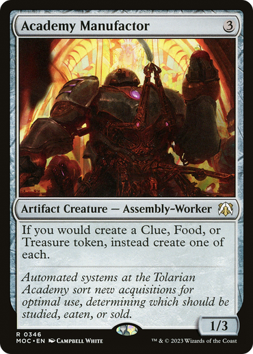 Academy Manufactor [March of the Machine Commander]