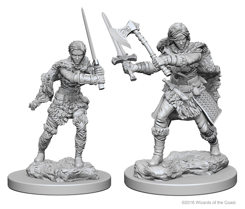 Dungeons & Dragons: Nolzur's Marvelous Unpainted Miniatures - W01 Human Female Barbarian