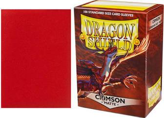 DRAGON SHIELD MATTE CRIMSON 100CT