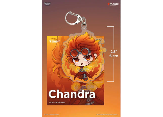 Keychain: MTG Acrylic Commanders- Chandra