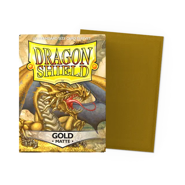 Dragon Shields: (100) Matte Gold