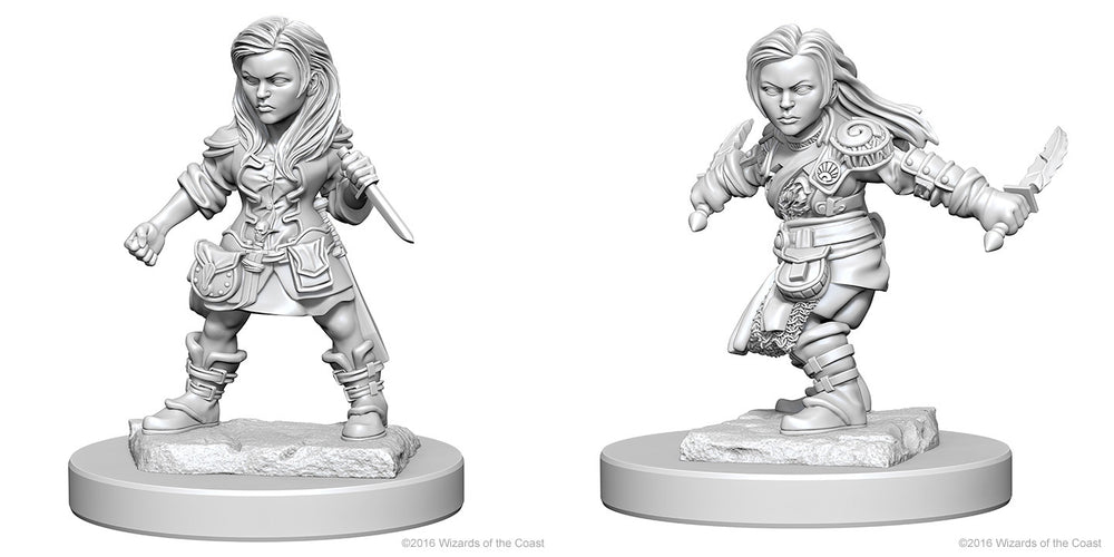 Dungeons & Dragons: Nolzur's Marvelous Unpainted Miniatures - W01 Halfling Female Rogue