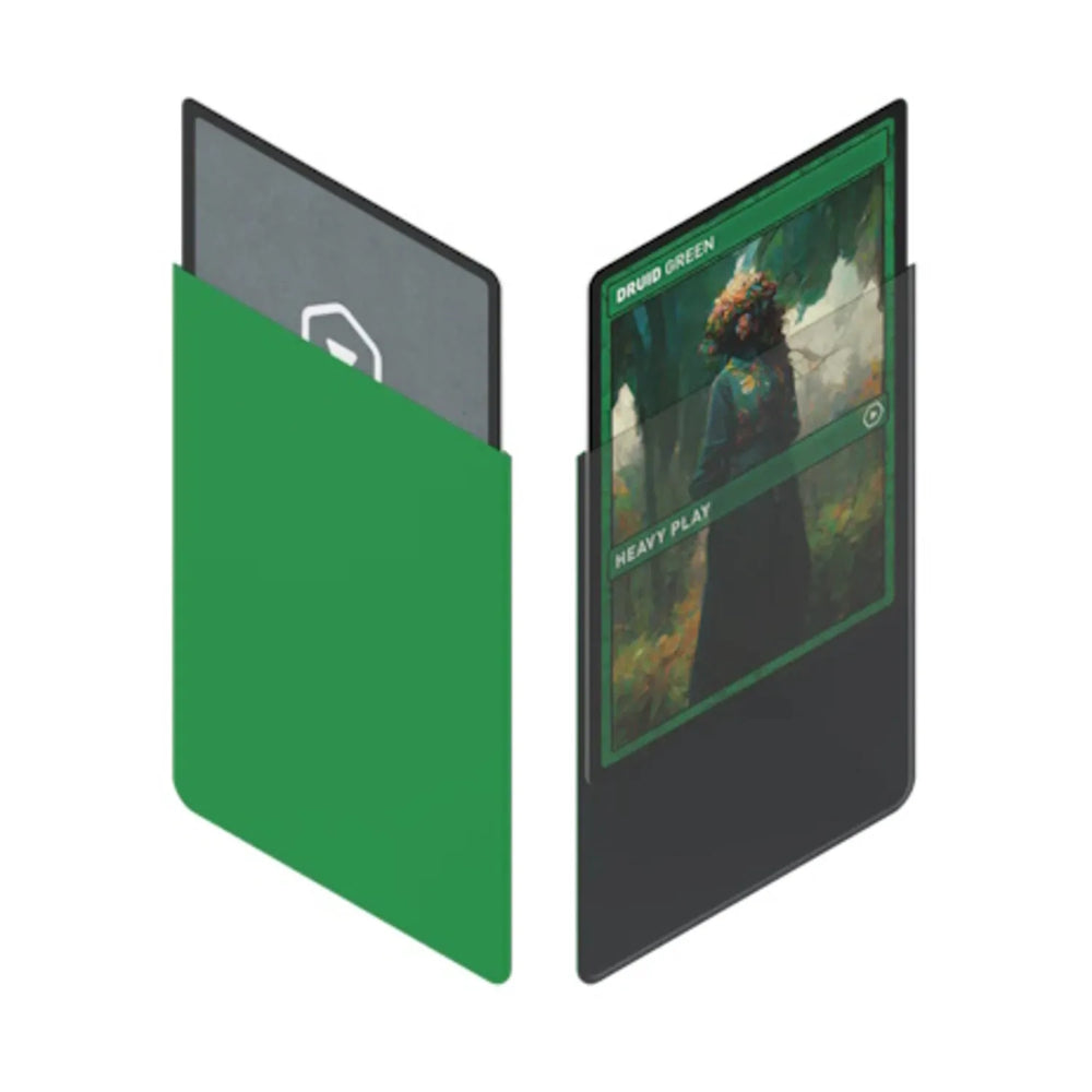 Heavy Play: CURV Standard Size Card Sleeves - Druid Green