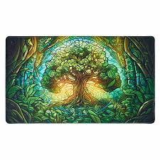 Arcane Fortress Stained Glass Playmat: Mythical Forest