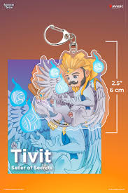 Keychain: MTG Acrylic Commanders - Tivit, Seller of Secrets