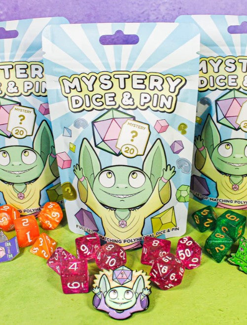 Mystery Dice Goblin Mystery Dice and Pin