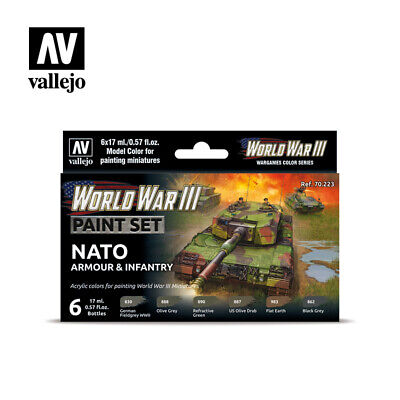 WWIII NATO Armour and Infantry 6 bottles