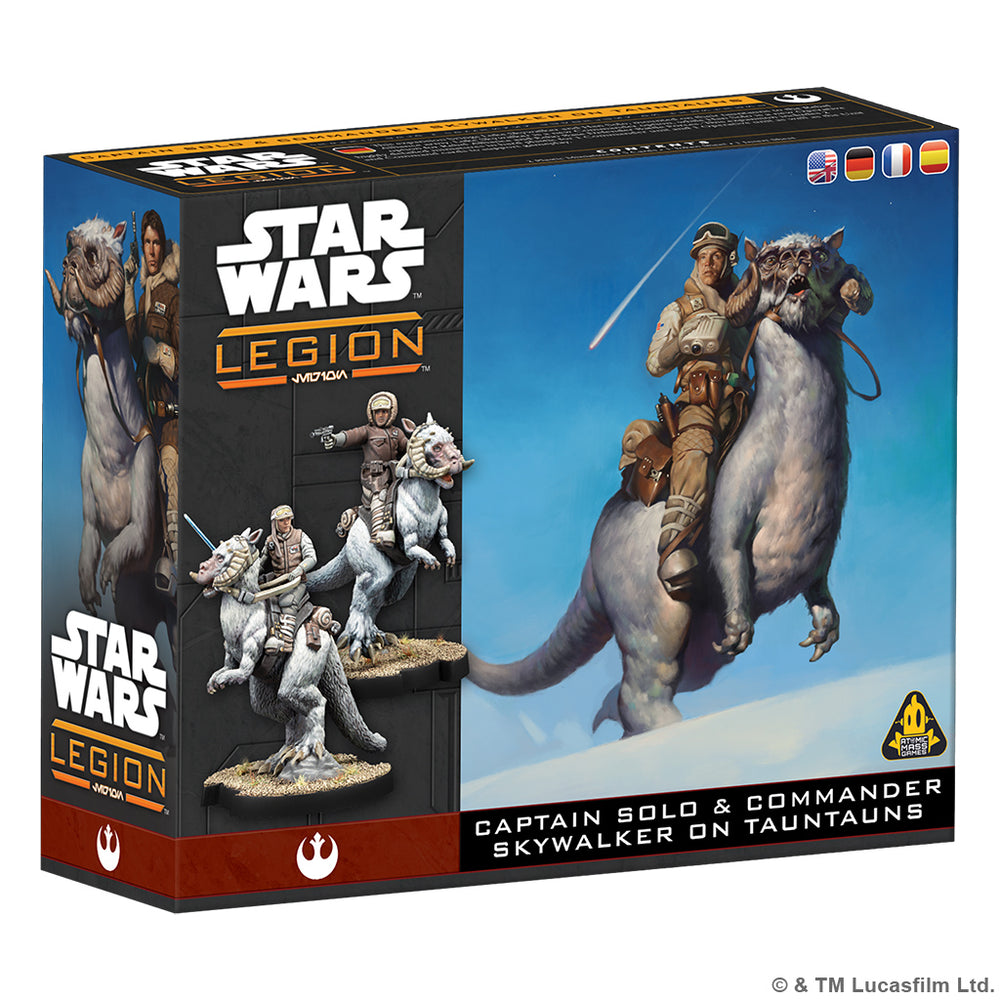 Star Wars Legion Captain Solo & Commander Skywalker on Tauntauns