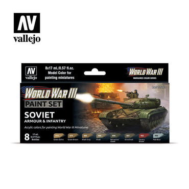 WWIII Soviet Armour and Infantry Paint Set8 bottles