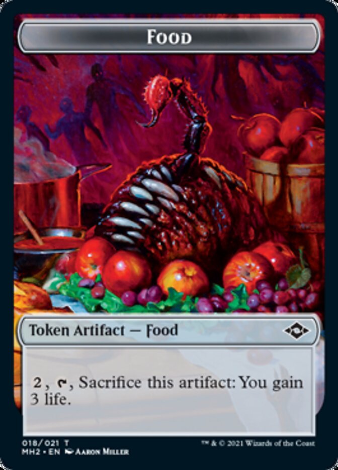 Food (18) // Golem Double-Sided Token [Modern Horizons 2 Tokens]