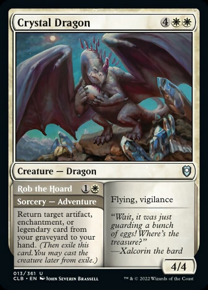 Crystal Dragon // Rob the Hoard [Commander Legends: Battle for Baldur'