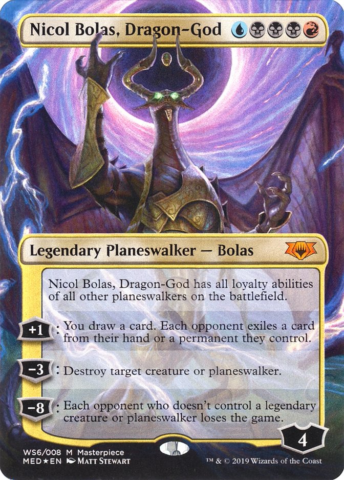 nicol bolas mtg card Bolas, the Ravager (Display Commander) the Arisen deals 10 damage to target creature or planeswalker.[ Nicol Bolas - MTG Wiki