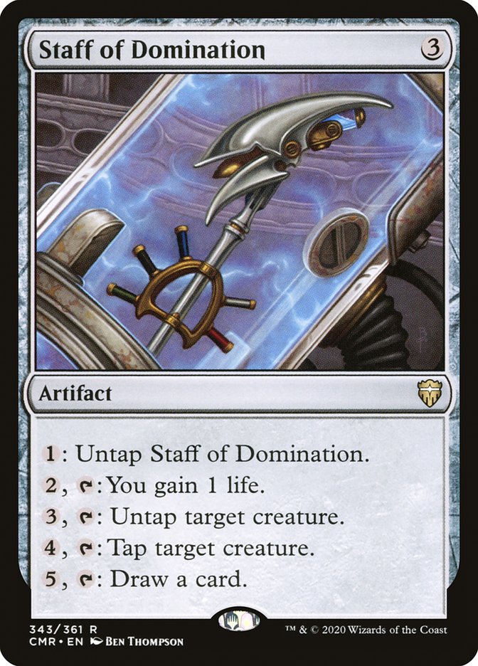 mtg untap creature cards Staff of Domination [Commander Legends]
