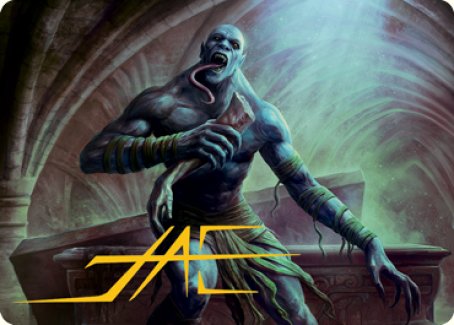 Ghoul Art Card (Gold-Stamped Signature) [Dungeons & Dragons: Adventure Ghoul Art Card (Gold-Stamped Signature) [Dungeons & Dragons: Adventure