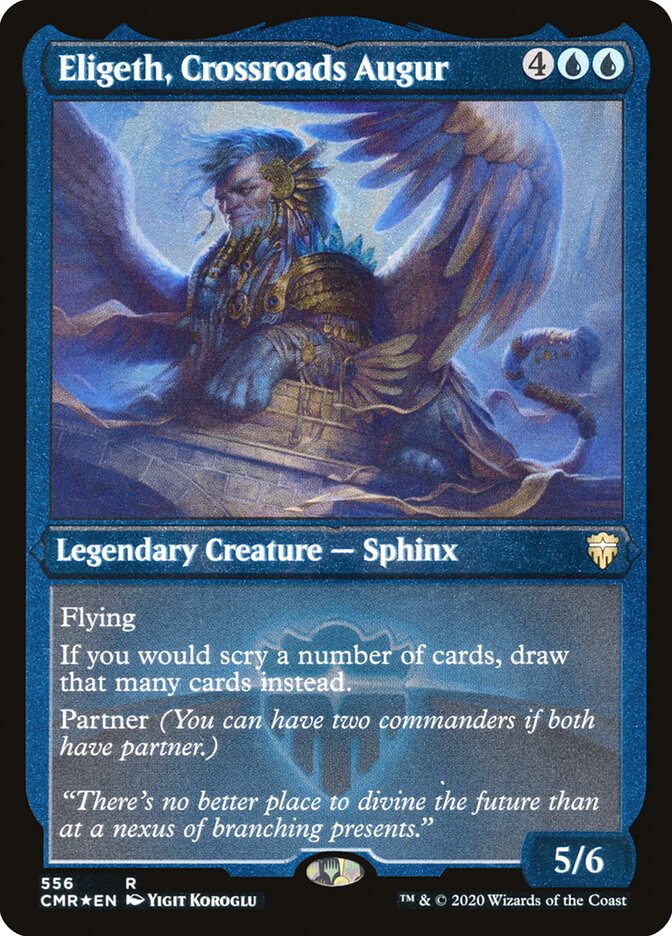 etched cards mtg Eligeth, Crossroads Augur (Etched) [Commander Legends] Activate only as a sorcery. Secret Lair Read the Fine