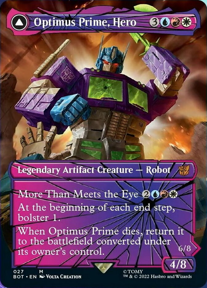 Optimus Prime, Hero // Optimus Prime, Autobot Leader (Shattered Glass)