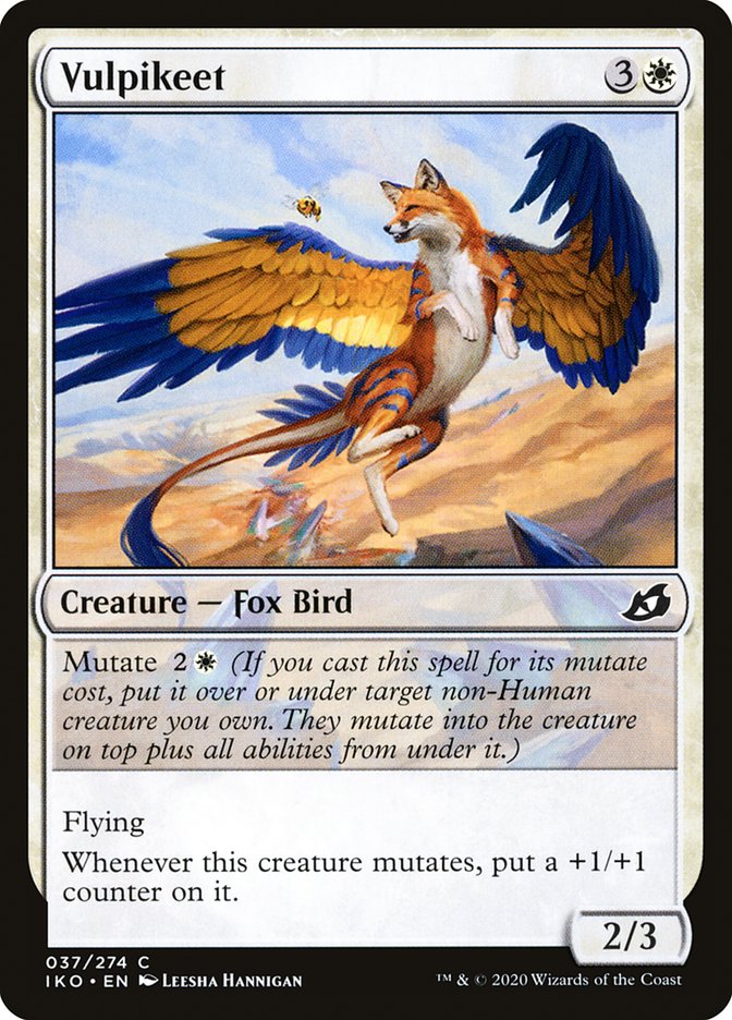 mtg ikoria mutate cards Vulpikeet [Ikoria: Lair of Behemoths]